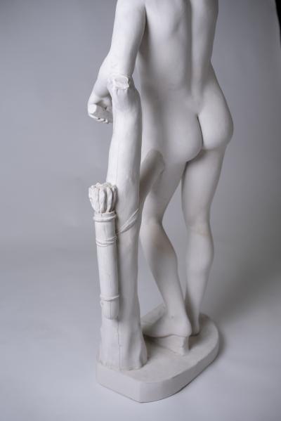 Large Neoclassic Plaster Statue of Dionysos or Bacchus France circa 1930