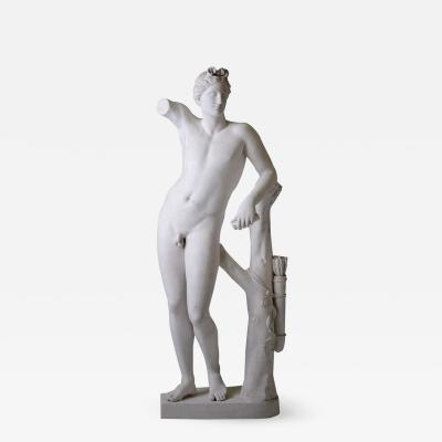 Large Neoclassic Plaster Statue of Dionysos or Bacchus France circa 1930