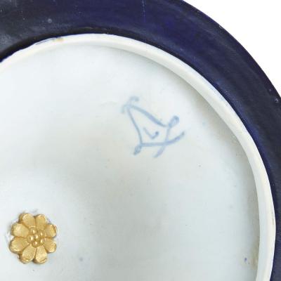 Large Neoclassical style gilt bronze and porcelain vase