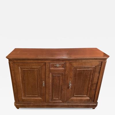 Large Oak Buffet With Two Doors 19th Century