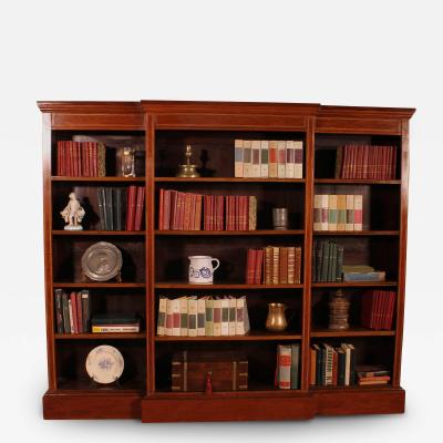 Large Open Bookcase In Mahogany From The 19th Century