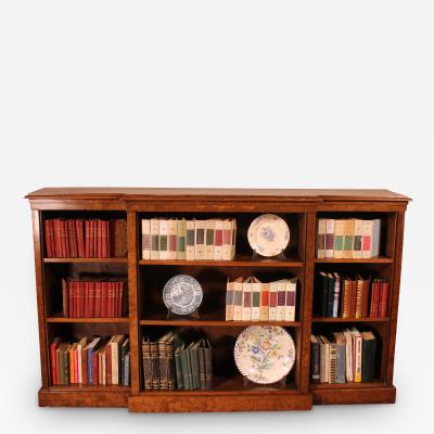 Large Open Bookcase In Oak And Elm From The 19th Century