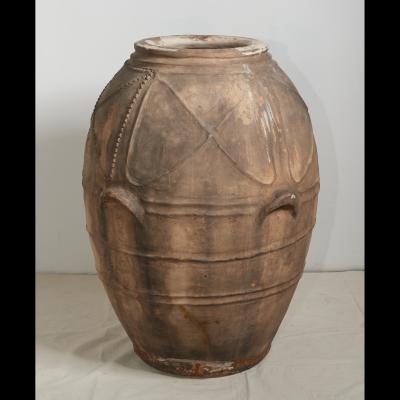 Large Outdoor Italian Terra Cotta Urn or Jar Dated 1864