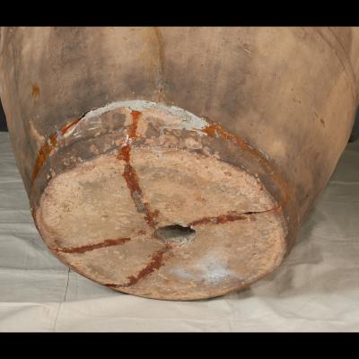 Large Outdoor Italian Terra Cotta Urn or Jar Dated 1864