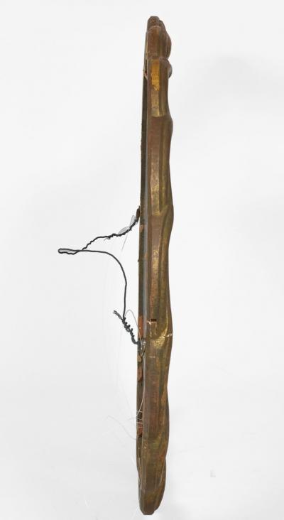 Large Oval Giltwood Mirror