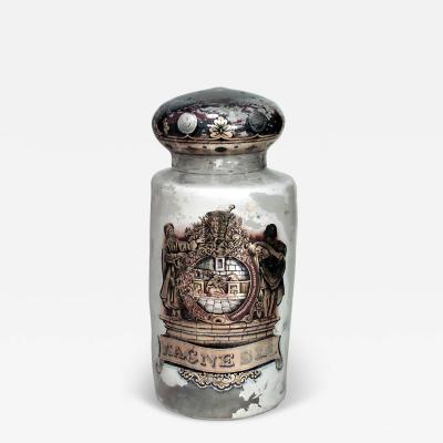 Large Painted Victorian Apothecary Jar