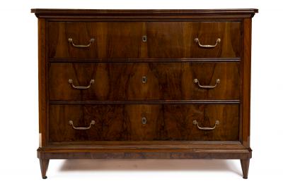 Large Pair 19th Century Italian Walnut Chest Of Drawers