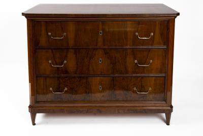 Large Pair 19th Century Italian Walnut Chest Of Drawers