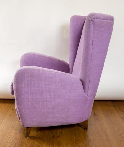 Large Pair Of Italian Mid Century Lounge Chairs By Paola Buffa