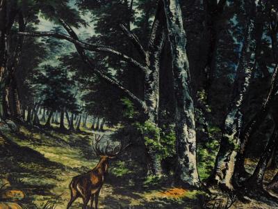 Large Pair of 19th Century Italian Glazed Majolica Framed Plaques