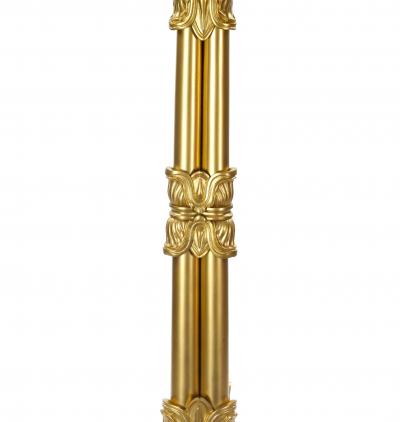 Large Pair of Antique Charles X Style French Bronze Candelabra