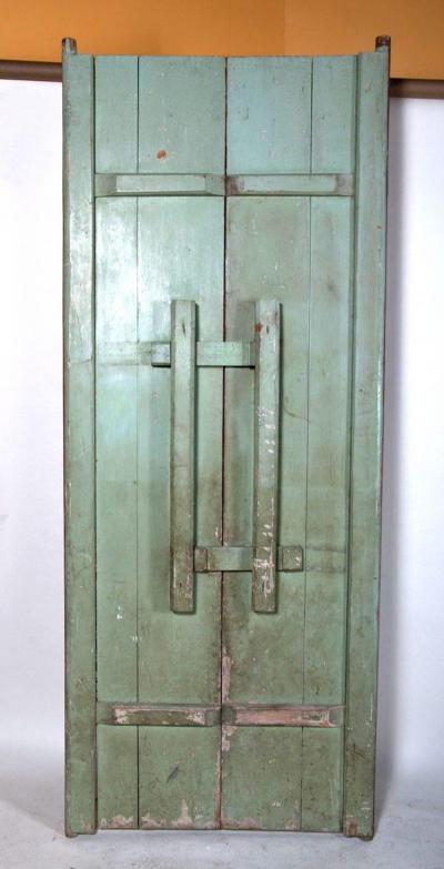 Large Pair of Chinese Lacquered Doors 19th century