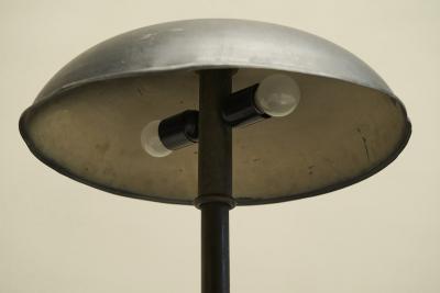 Large Patinated Bauhaus Style Table Lamp 1940s