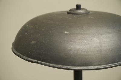 Large Patinated Bauhaus Style Table Lamp 1940s