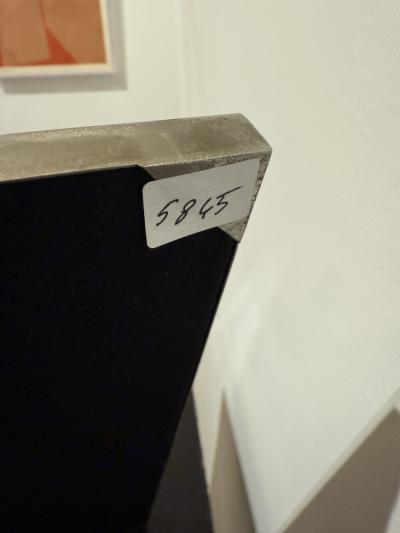 Large Polished Nickel Tabletop Frame Italy 1970s