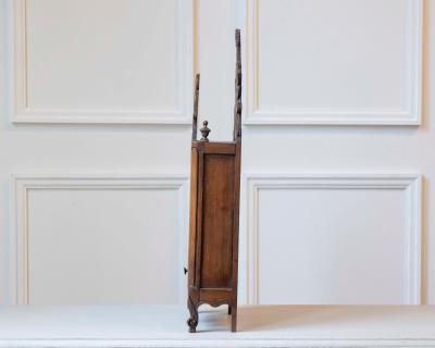 Large Proven al Walnut Fariniero with Carved Openwork Early 19th Century