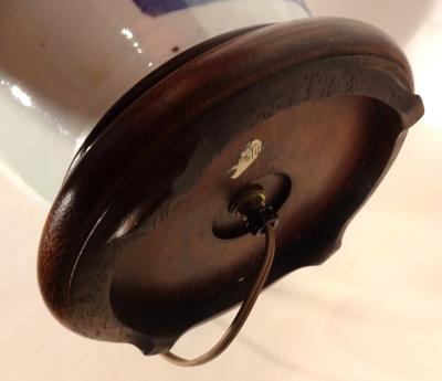 Large Qing Dynasty Vase Electrified as a Table Lamp Mid 19th Century