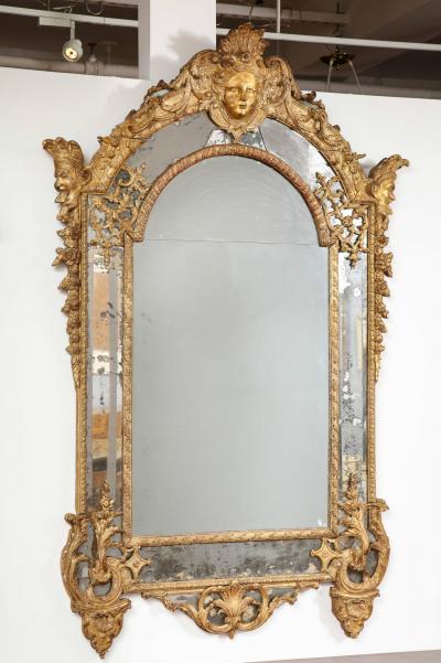 Large R gence Carved Giltwood Wall Mirror