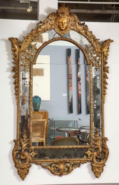 Large R gence Carved Giltwood Wall Mirror