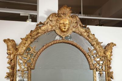 Large R gence Carved Giltwood Wall Mirror