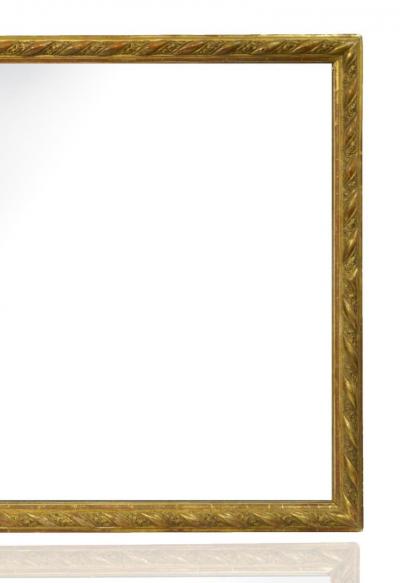 Large Rectangular Shape Continental Giltwood Frame Wall Mirror