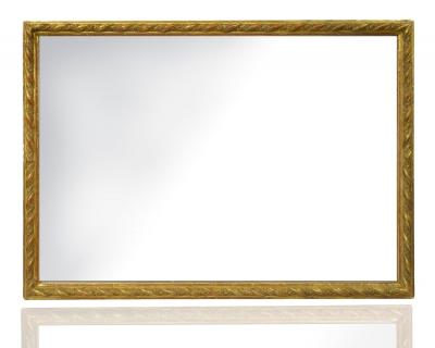 Large Rectangular Shape Continental Giltwood Frame Wall Mirror