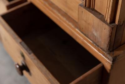 Large Regency English Estate Made Pine Housekeepers Cupboard