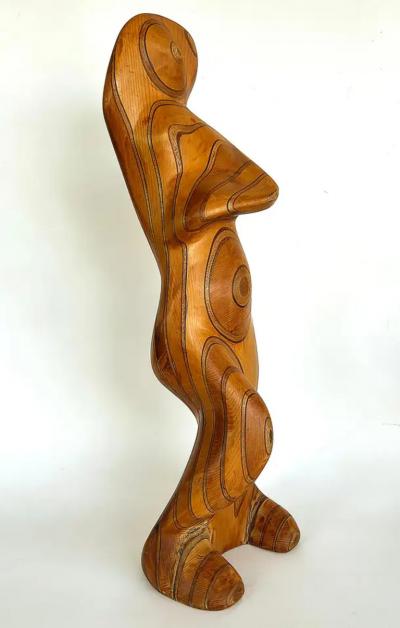 Large Robert Hardgrove Abstract Organic Wood Sculpture
