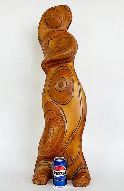 Large Robert Hardgrove Abstract Organic Wood Sculpture