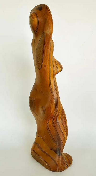 Large Robert Hardgrove Abstract Organic Wood Sculpture