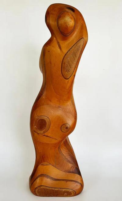 Large Robert Hardgrove Abstract Organic Wood Sculpture