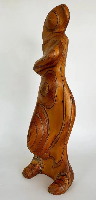 Large Robert Hardgrove Abstract Organic Wood Sculpture