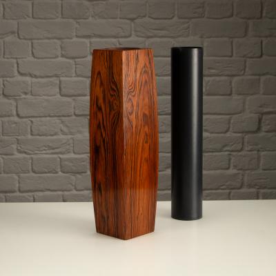 Large Rosewood Vase Denmark 1960s