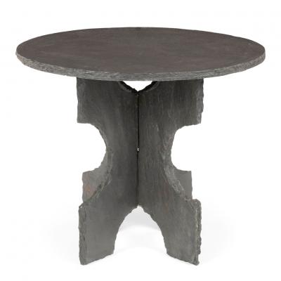 Large Round Slate Table