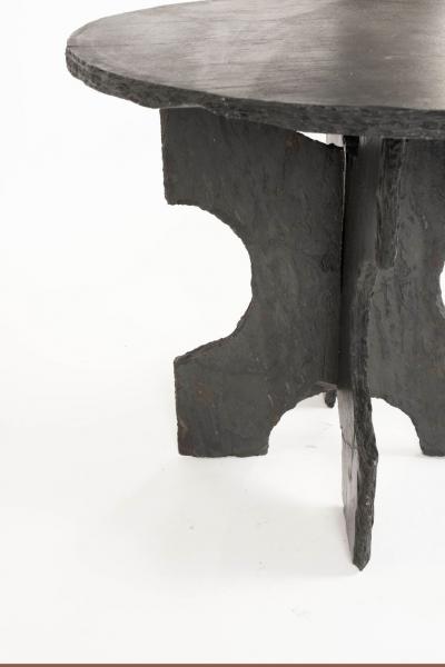 Large Round Slate Table