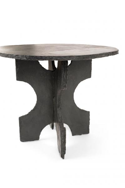 Large Round Slate Table