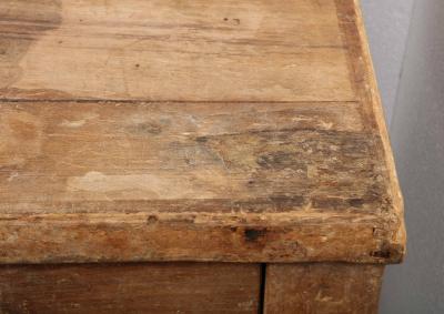 Large Rustic Oak Work Table France 19th Century