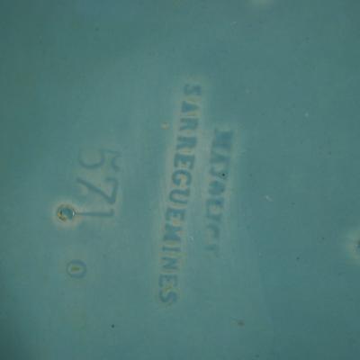 Large Sarreguemines Majolica Partridges Wall Plaque