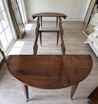 Large Scale 19th Century French Restauration Walnut Extension Dining Table