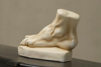 Large Scale Anatomical Study of a Foot in Plaster 1950s