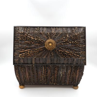 Large Scale Anglo Indian Stag Horn Box Circa 1860