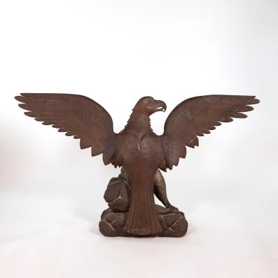 Large Scale Carved Oak Eagle Spain Circa 1900
