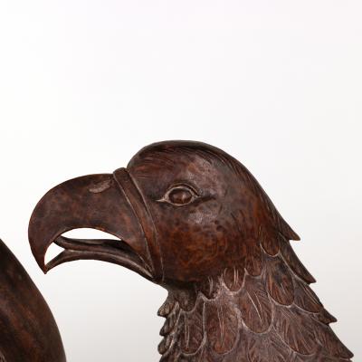 Large Scale Carved Oak Eagle Spain Circa 1900