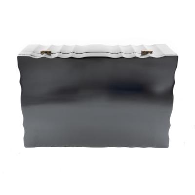 Large Scale Serpentine Ebony Box Anglo Indian Circa 1840