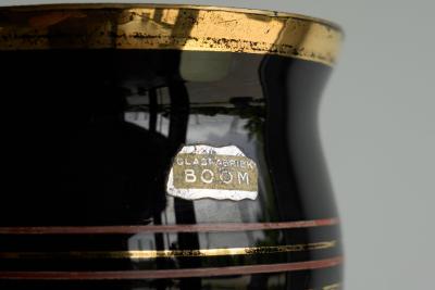 Large Sculptural Vase in Art Glass Belgium 1940s