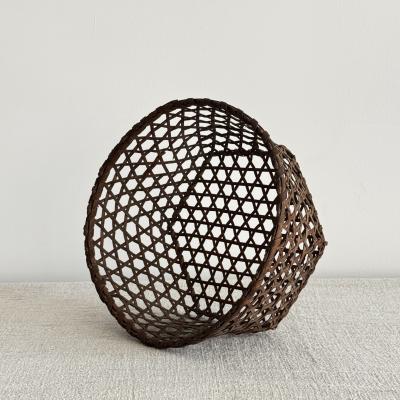 Large Shaker style cheese basket late 19th century