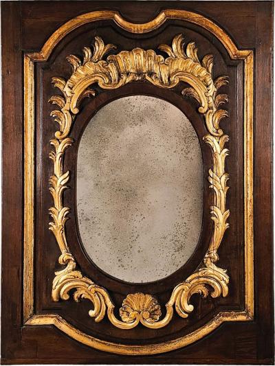 Large Spanish Baroque Boiserie Panel Now with Mirror circa 1760