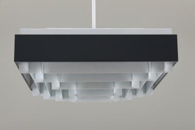 Large Square Swedish Midcentury Pendant