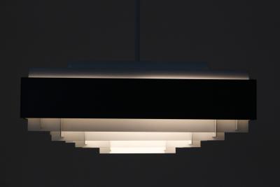 Large Square Swedish Midcentury Pendant