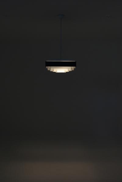 Large Square Swedish Midcentury Pendant